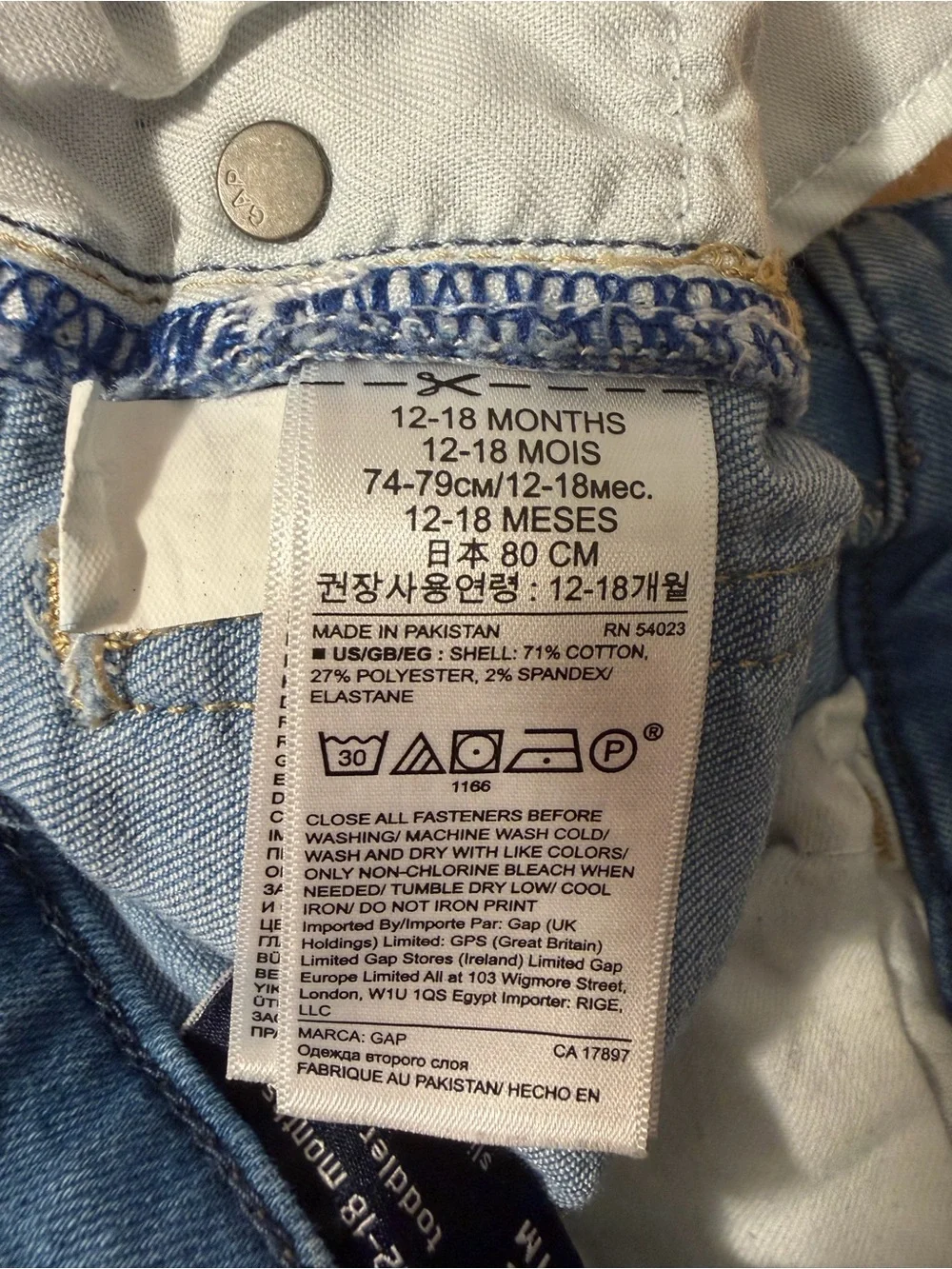 GAP light blue